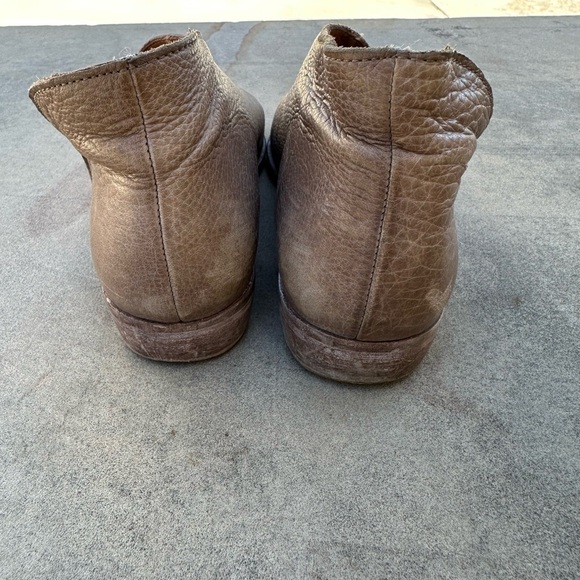 Free People Royale Flat D'Orsay Shoes Taupe Leather Size 37 US 7 - Picture 5 of 11